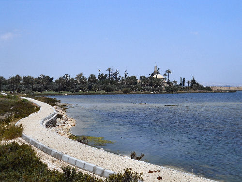 Hala Sultan Tekke Moschee am Salzsee von Larnaka (Λάρνακα)