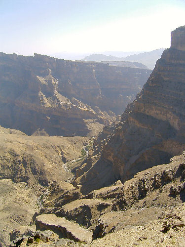 Fuß-Wanderung am Jebel Shams