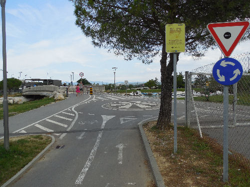 Verkehrs-Kreisel für Fahrräder