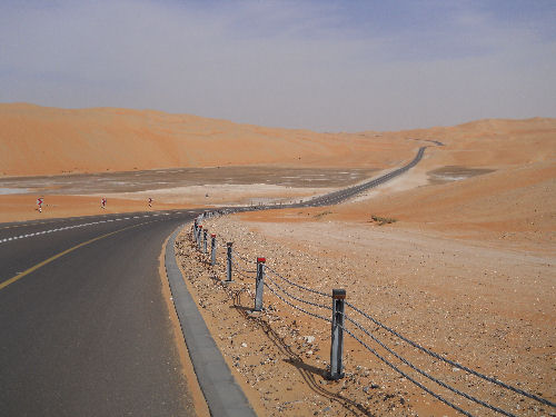 Straße zur Moreeb-Düne