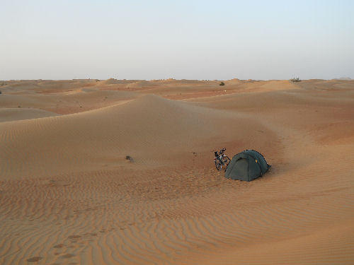 Campen in der Wüste